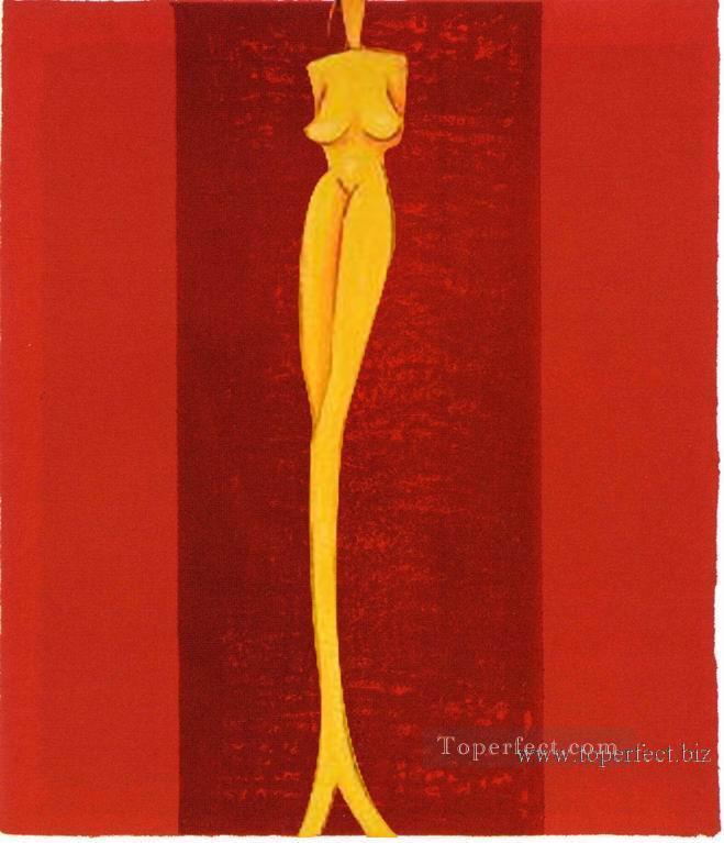 nude in red original decorated Oil Paintings
